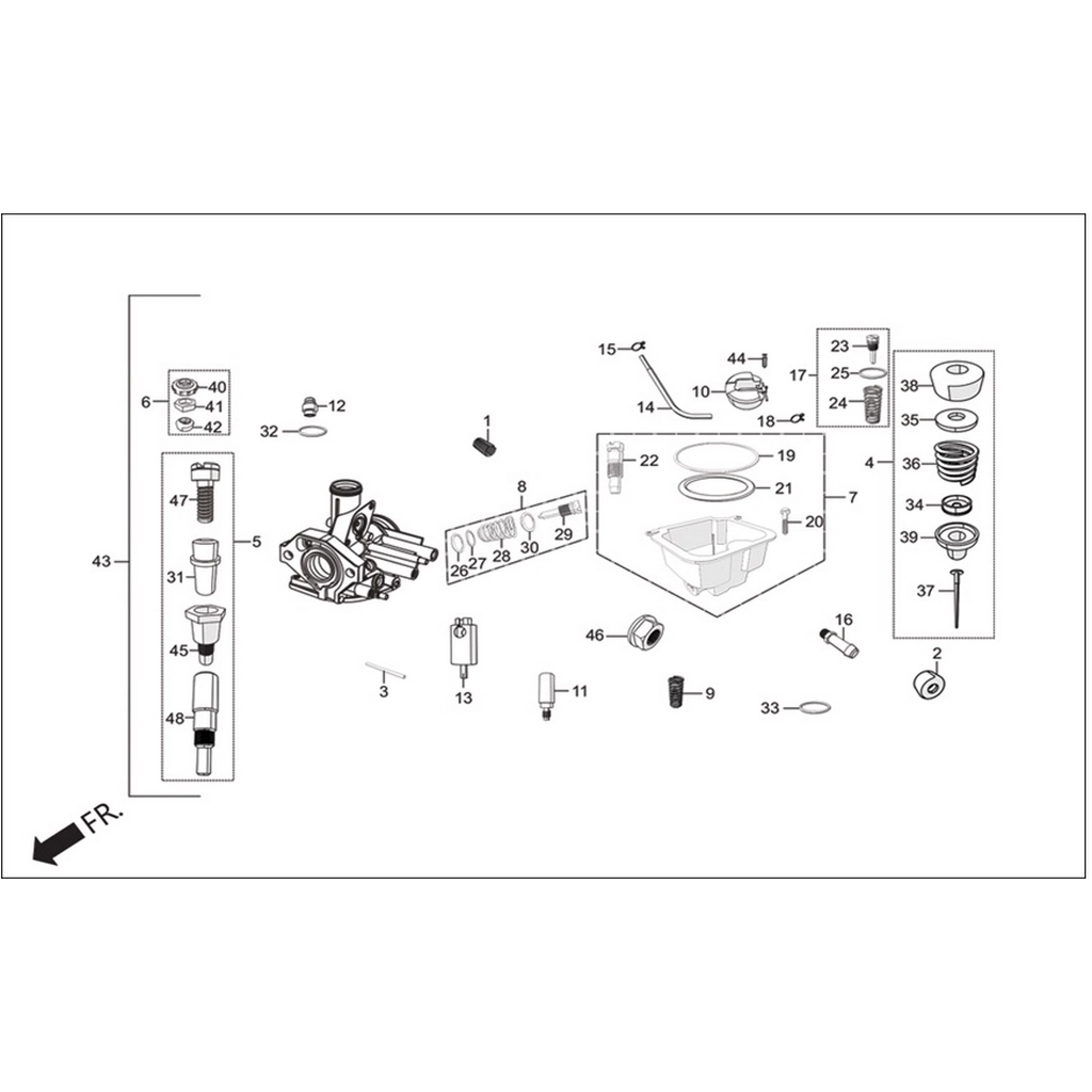 HERO DUET LX KARBURATOR JIKLESI #HR-ORT F2852